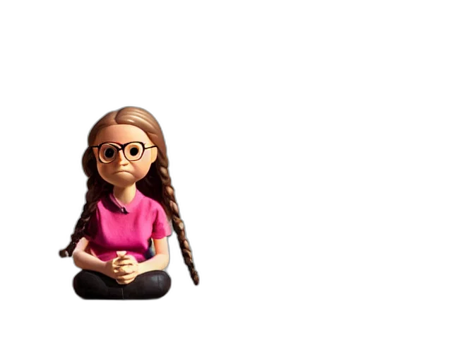 staff, hair, jewelry, 3d render transparent PNG cut-out