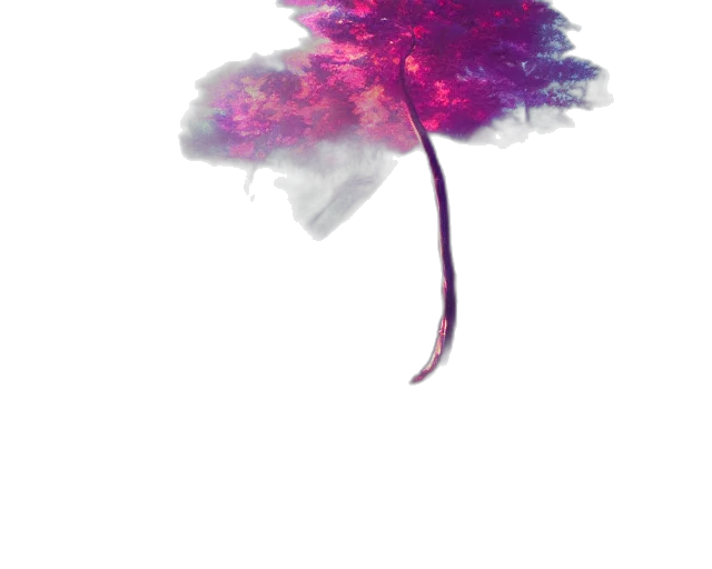 flower, crown, umbrella, tree, watercolor, concept art, fantasy art, photorealistic transparent PNG cut-out
