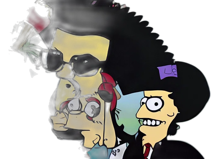 mask, cartoon, concept art, anime, vaporwave, fire, broadcast, still transparent PNG cut-out