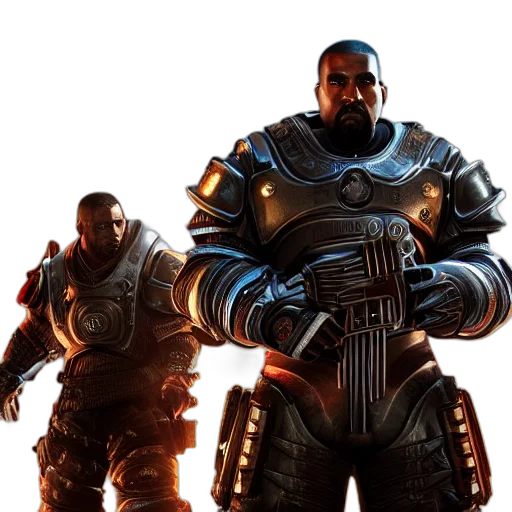 concept art, 3d render, fantasy art, kanye transparent PNG cut-out