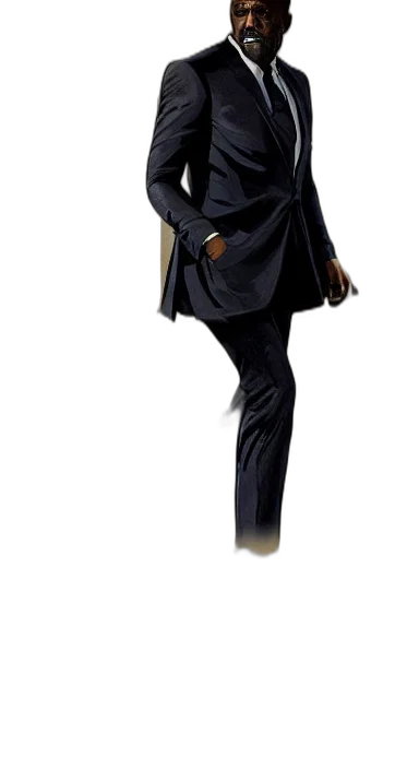 staff, jacket, concept art, 3d render, idris, elba, james, bond transparent PNG cut-out