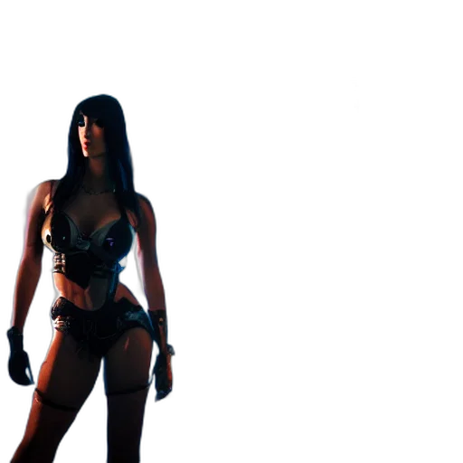 weapon, staff, dress, concept art, 3d render, cyberpunk, comic book art, outer space transparent PNG cut-out