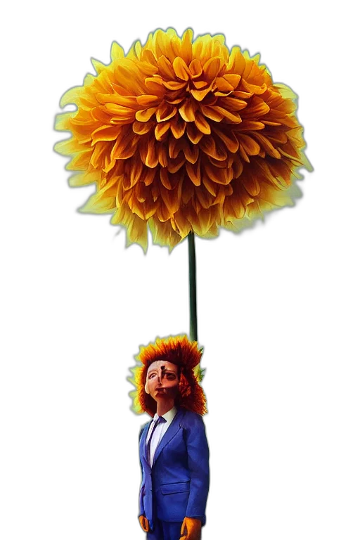 staff, flower, umbrella, crown, concept art, 3d render, oil painting, photorealistic transparent PNG cut-out
