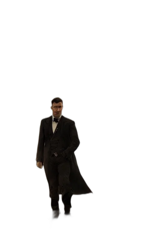 staff, jacket, umbrella, robot transparent PNG cut-out