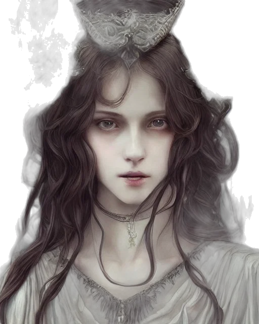 face, crown, jewelry, fantasy art transparent PNG cut-out