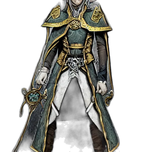 staff, sword, concept art, fantasy art, comic book art, watercolor, golden, monochrome transparent PNG cut-out