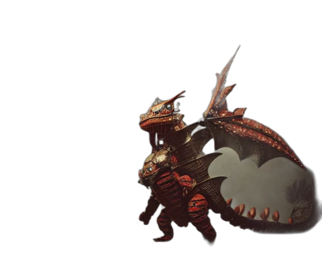 dragon, creature, weapon, staff transparent PNG cut-out