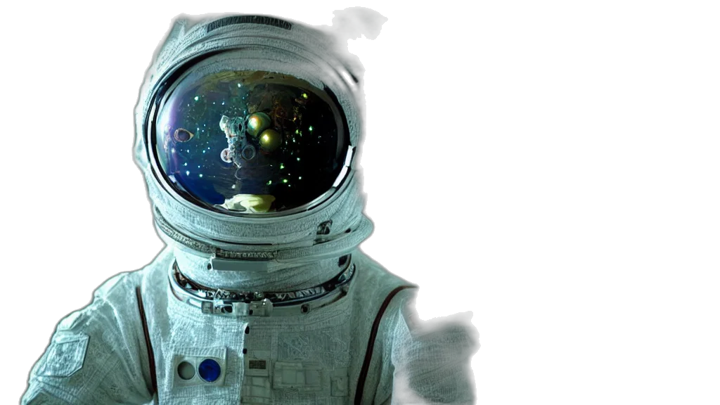 robot, mask, concept art, outer space transparent PNG cut-out