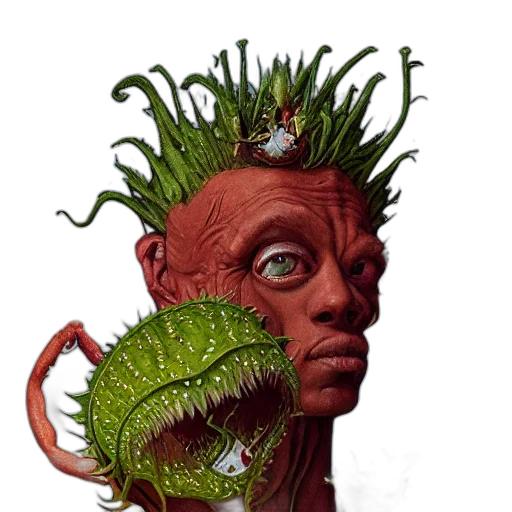 creature, mask, crown, face transparent PNG cut-out