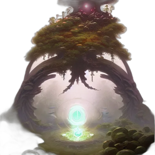 tree, crown, creature, staff transparent PNG cut-out