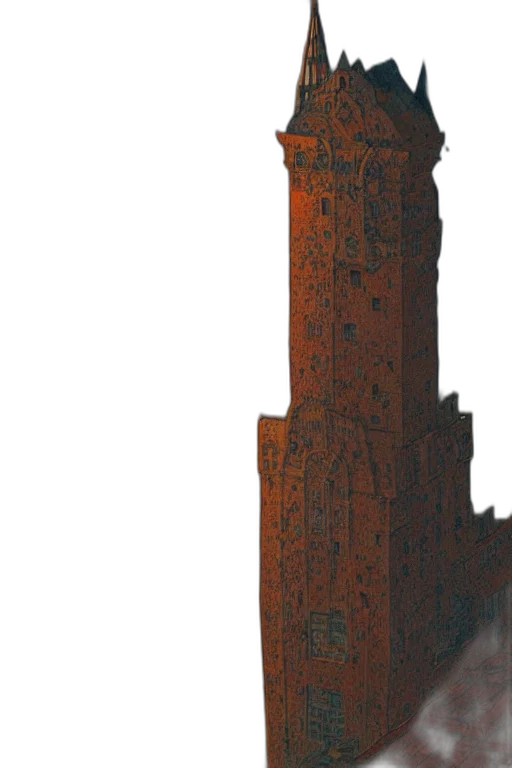building, crown, bottle, sword transparent PNG cut-out