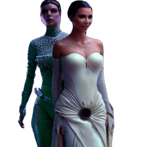 dress, jewelry, concept art, 3d render, fantasy art, comic book art, green, victoria transparent PNG cut-out