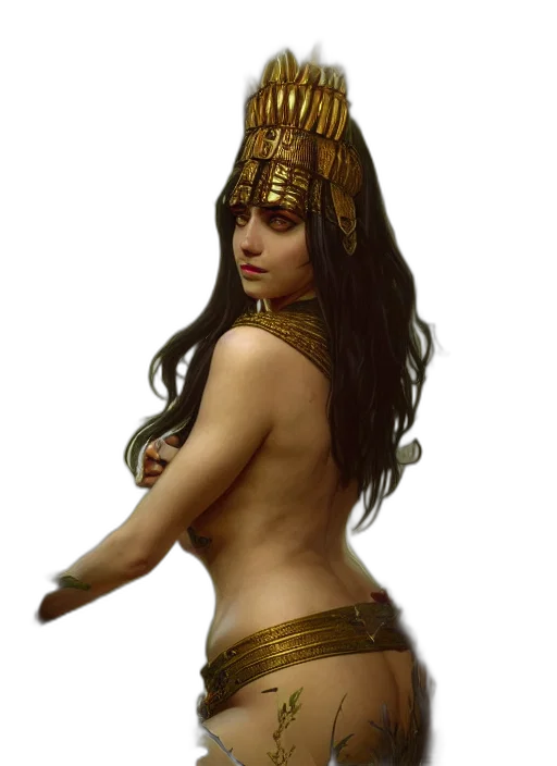 crown, staff, jewelry, hat, fantasy art, concept art, photorealistic, pixel art transparent PNG cut-out