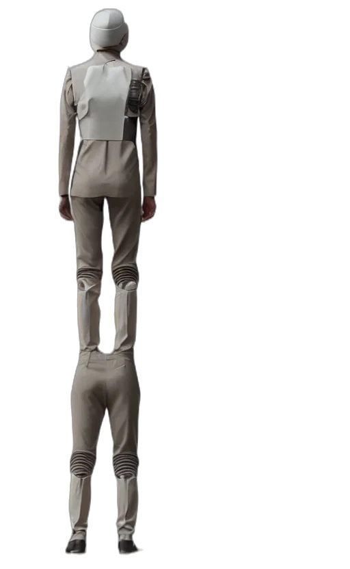 jacket, robot, staff, mask transparent PNG cut-out