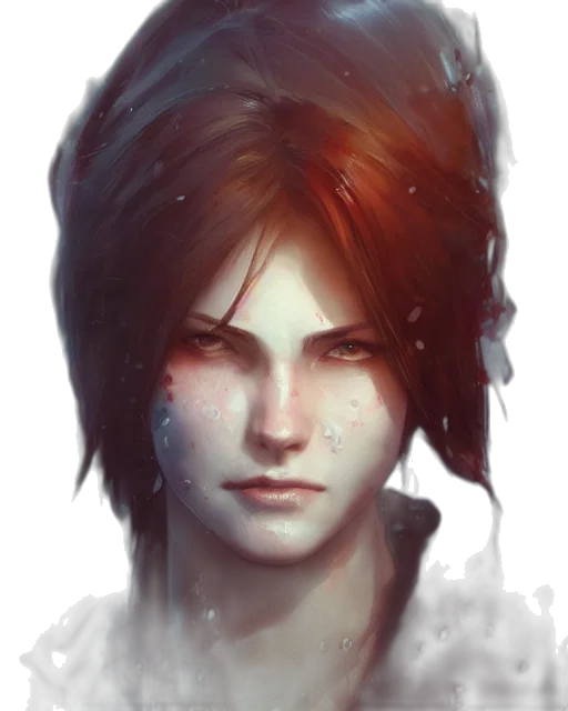 face, mask, staff, fantasy art, concept art, photorealistic, pixel art, red transparent PNG cut-out