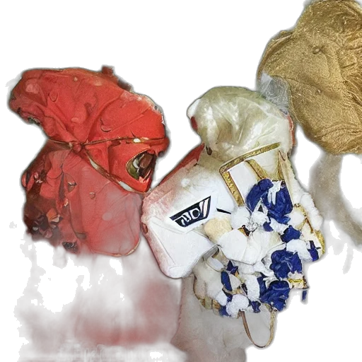 mask, jacket, hat, jewelry transparent PNG cut-out