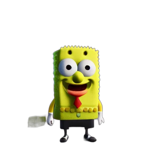 robot, animal, creature, weapon, 3d render, concept art, photorealistic, spongebox transparent PNG cut-out