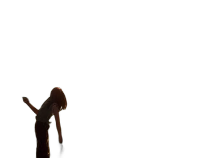staff, dress, hair, 3d render transparent PNG cut-out