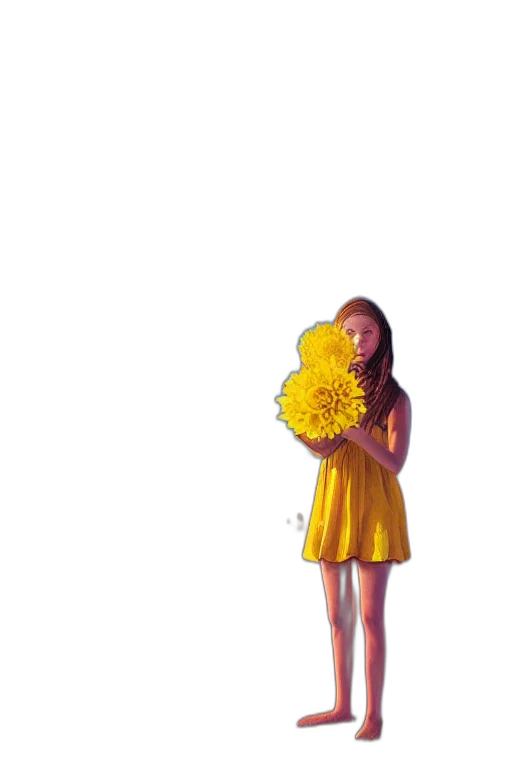 dress, flower, umbrella, staff, pixel art, oil painting, photorealistic, concept art transparent PNG cut-out