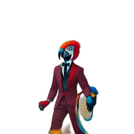 jacket, staff, mask, animal transparent PNG cut-out