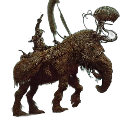 creature, dragon, animal, staff transparent PNG cut-out