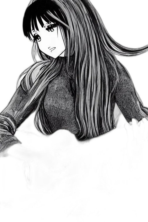 jacket, hair, face, mask transparent PNG cut-out