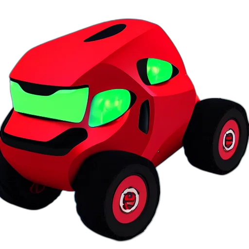 car, robot, weapon, 3d render transparent PNG cut-out