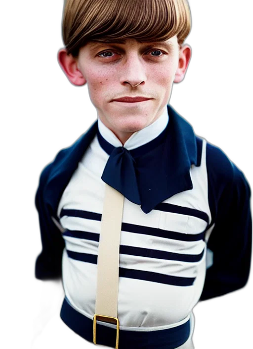 face, jacket, staff, hat transparent PNG cut-out
