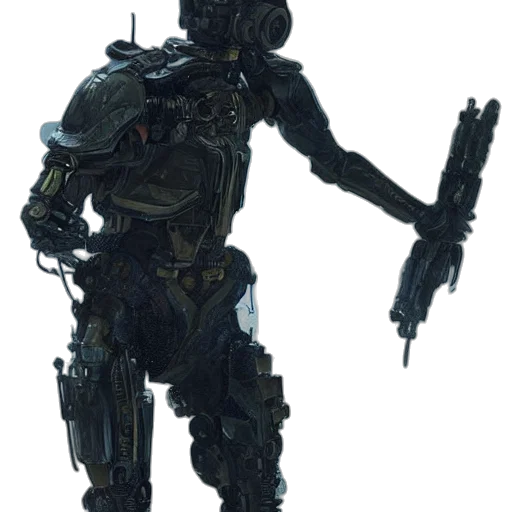 robot, weapon, staff, creature transparent PNG cut-out