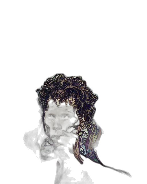 face, mask, crown, hair, pixel art, vaporwave, photorealistic, fantasy art transparent PNG cut-out