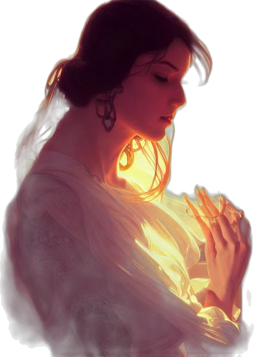 jewelry, dress, crown, face, fantasy art, concept art, oil painting, watercolor transparent PNG cut-out