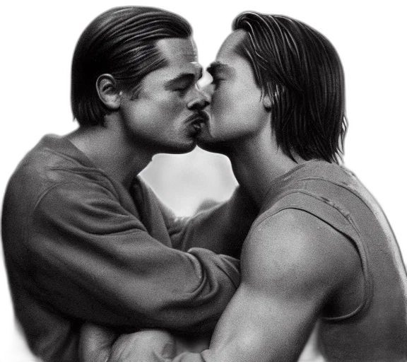 photorealistic, photograph, brad, pitt transparent PNG cut-out