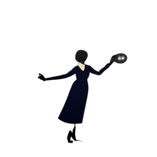 staff, dress, hat, jewelry transparent PNG cut-out