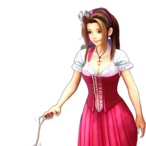 dress, staff, weapon, fantasy art transparent PNG cut-out