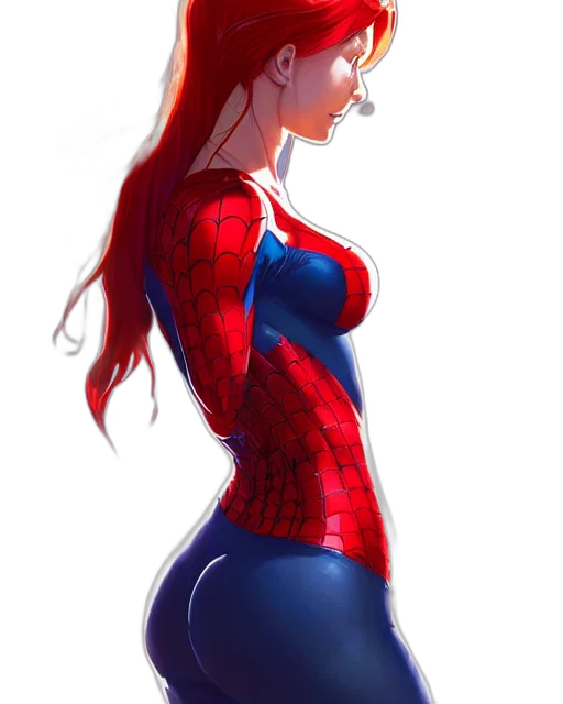 dress, comic book art, concept art, pixel art, fantasy art, red, haired, mary transparent PNG cut-out