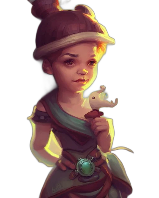dragon, staff, hat, face transparent PNG cut-out