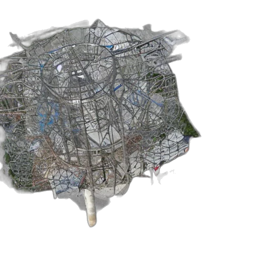 3d render, pripyat transparent PNG cut-out