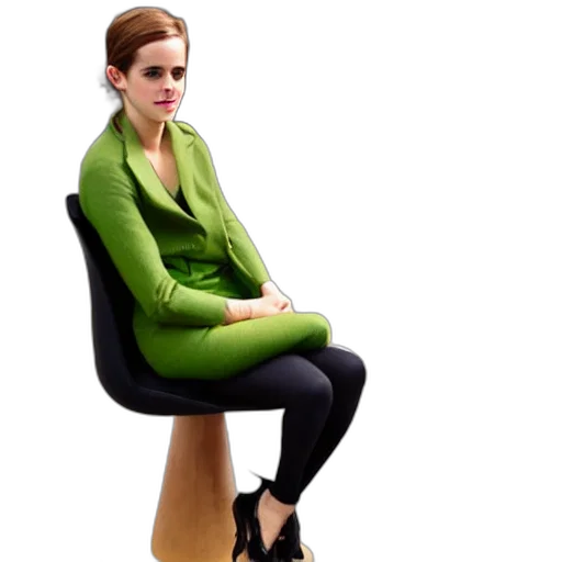 jacket, dress, furniture, staff, 3d render, photorealistic, concept art, green transparent PNG cut-out