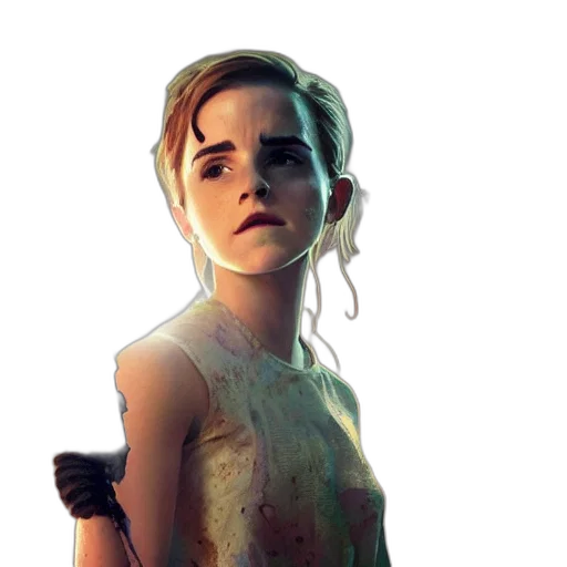 face, dress, concept art, comic book art transparent PNG cut-out
