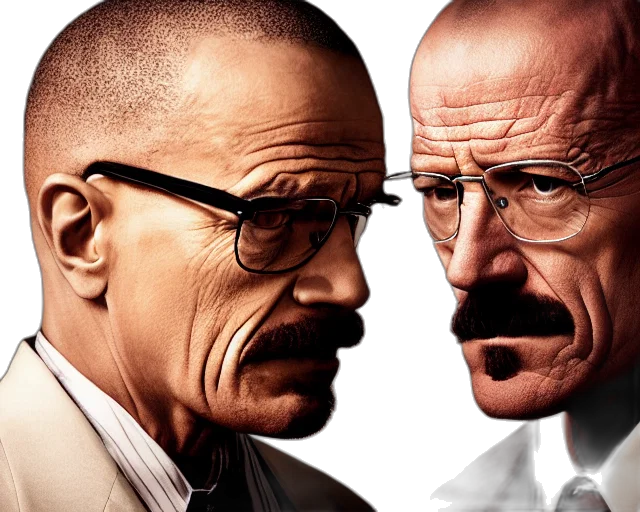 photorealistic, walter, white, gustavo transparent PNG cut-out