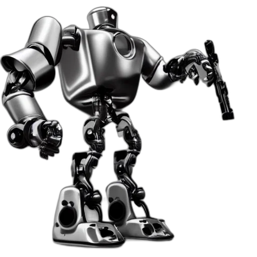 robot, 3d render, concept art, cartoon transparent PNG cut-out