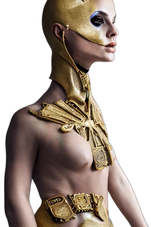 jewelry, mask, crown, dress, fantasy art, 3d render, photorealistic, concept art transparent PNG cut-out
