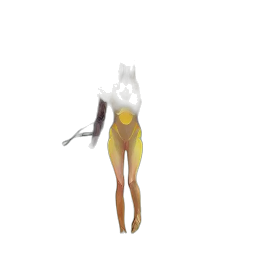 creature, dress, animal, staff, concept art, 3d render, pixel art, fantasy art transparent PNG cut-out