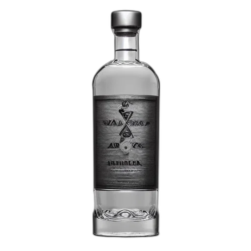 bottle, 3d render, photorealistic, vodka transparent PNG cut-out