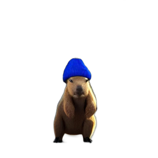 hat, animal, creature, staff transparent PNG cut-out