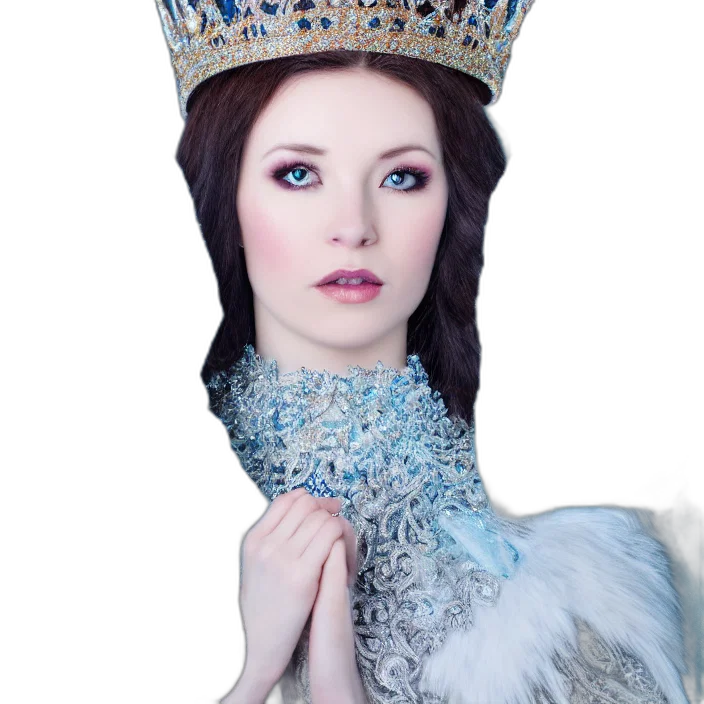 crown, jewelry, face, photorealistic transparent PNG cut-out