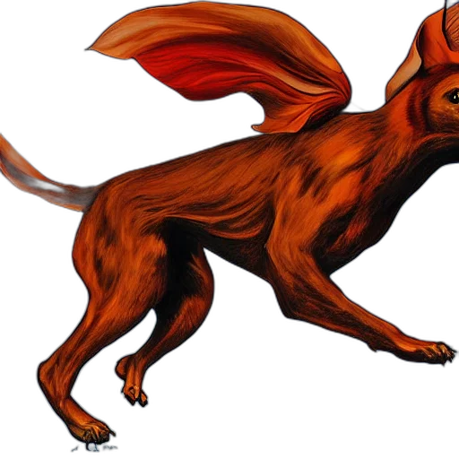 dragon, animal, creature, staff, concept art, fantasy art, watercolor, 3d render transparent PNG cut-out