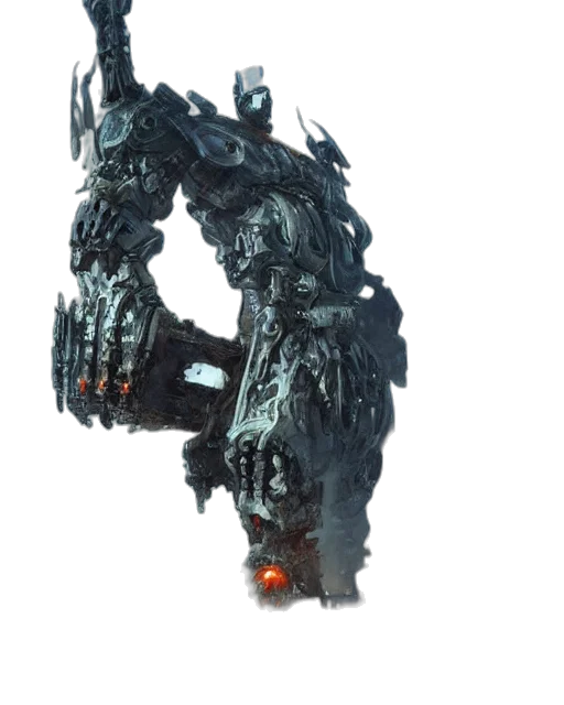 robot, dragon, weapon, creature transparent PNG cut-out