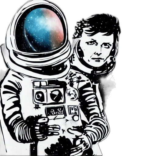 robot, comic book art, cartoon, concept art transparent PNG cut-out