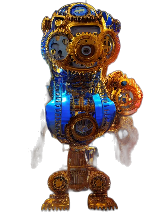 robot, jewelry, staff, weapon, 3d render, concept art, photorealistic, fantasy art transparent PNG cut-out
